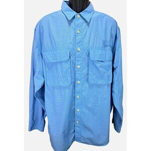 ExOfficio Insect Shield Apparel Fishing Blue Shirt XL